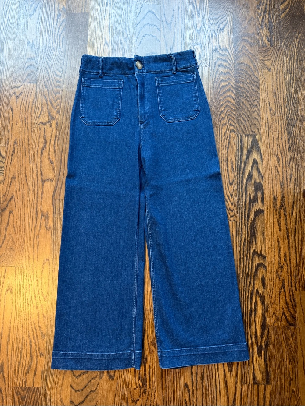Maeve Collette high rise wide leg cropped jeans from Anthropologie